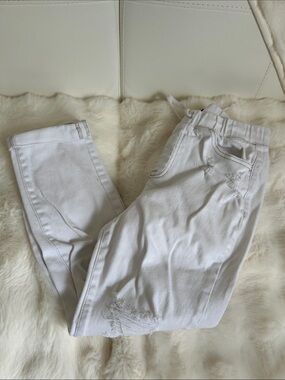 White Distressed Skinny Jeans
